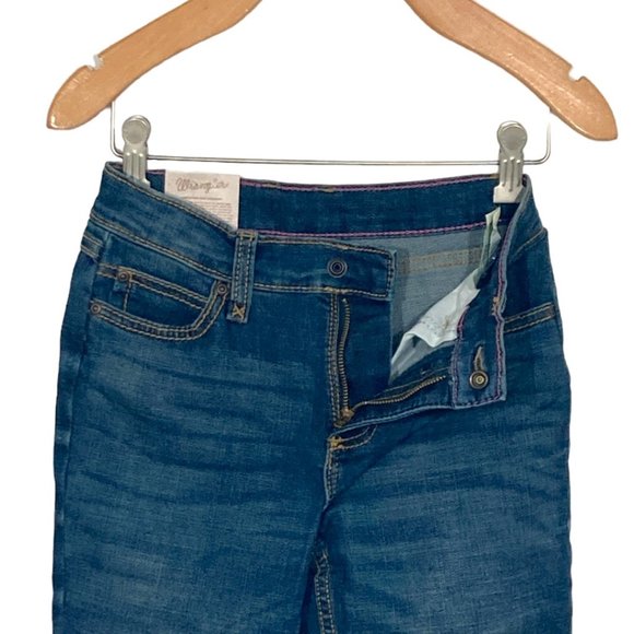 Wrangler Youth Retro Mid-rise Boot Cut Jean 1009MWGMS Blue New - Picture 5 of 6